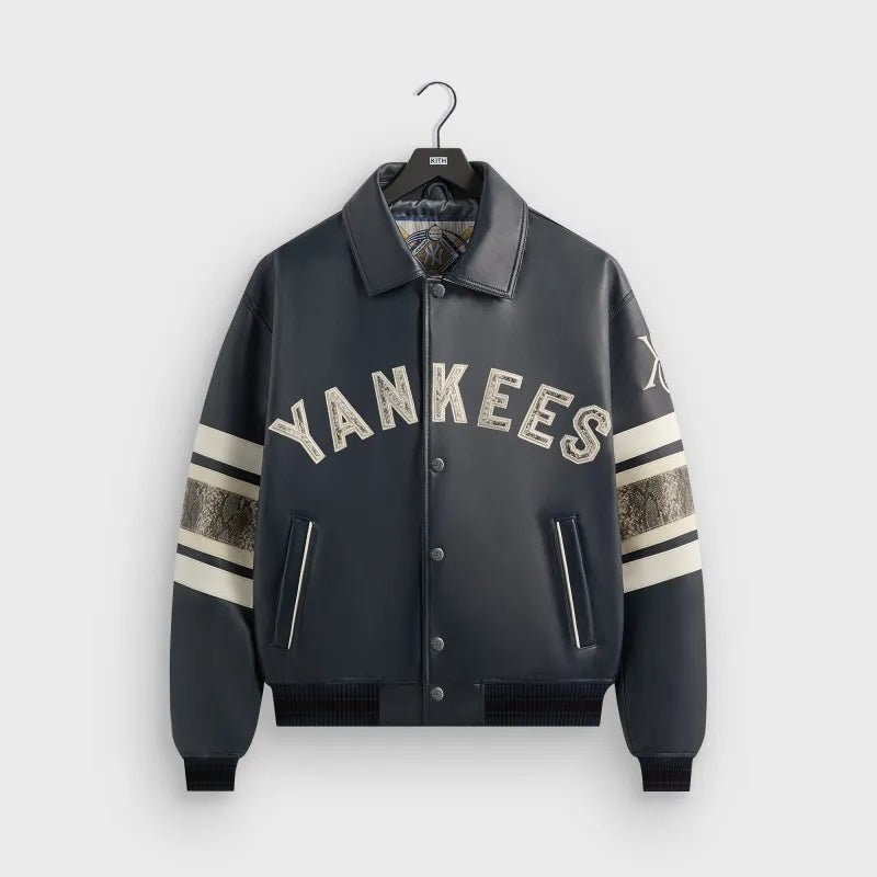 Kith X Avirex for New York Yankees Leather Jacket