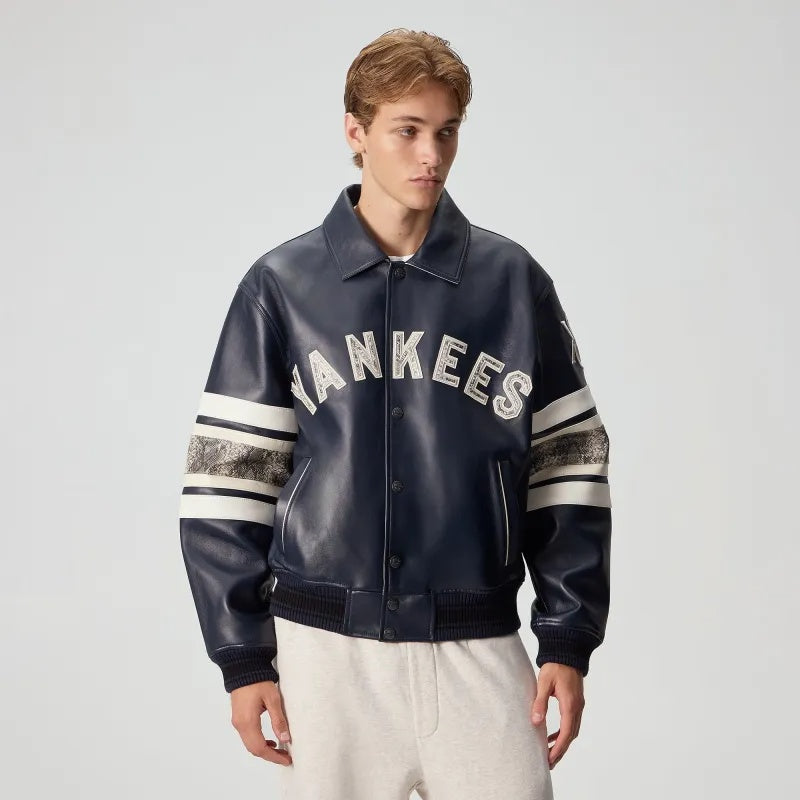Kith X Avirex for New York Yankees Leather Jacket