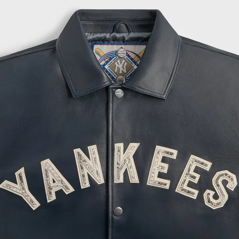 Kith X Avirex for New York Yankees Leather Jacket